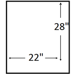 22X28 inches (22 X 28 Portrait)