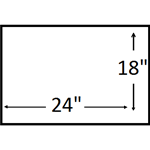 24X18 inches (24 X 18 Landscape)