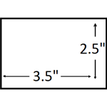 3.5X2.5 inches (3.5 X 2.5 Landscape)